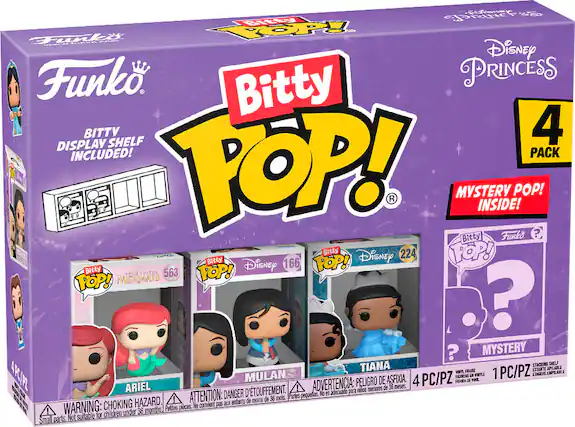 Front. Funko - Bitty POP! Disney- Ariel 4 Pack.