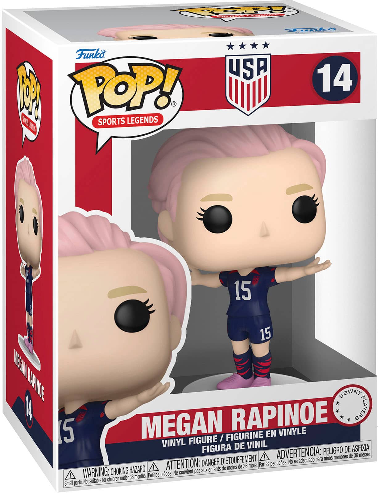 Angle. Funko - POP! Sports: US Women's National Team-Megan Rapinoe.