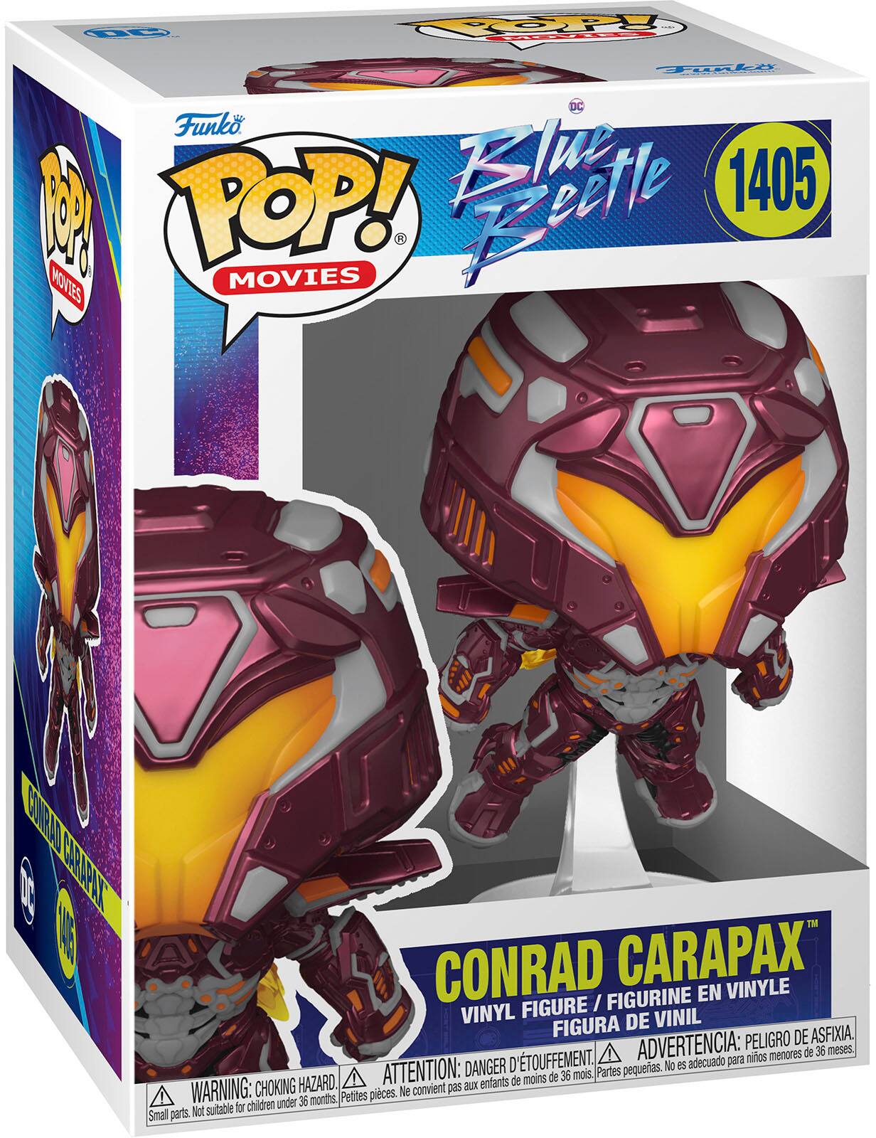 Angle. Funko - POP Movies: Blue Beetle- Conrad Carapax.