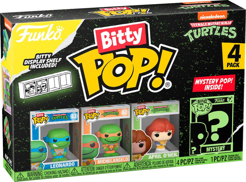 Funko - Bitty POP! Teenage Mutant Ninja Turtles - Leonardo 4 Pack - Multi - Front_Zoom