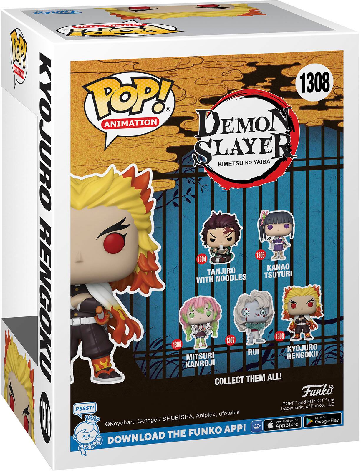 Left. Funko - POP! Animation: Demon Slayer- Rengoku.