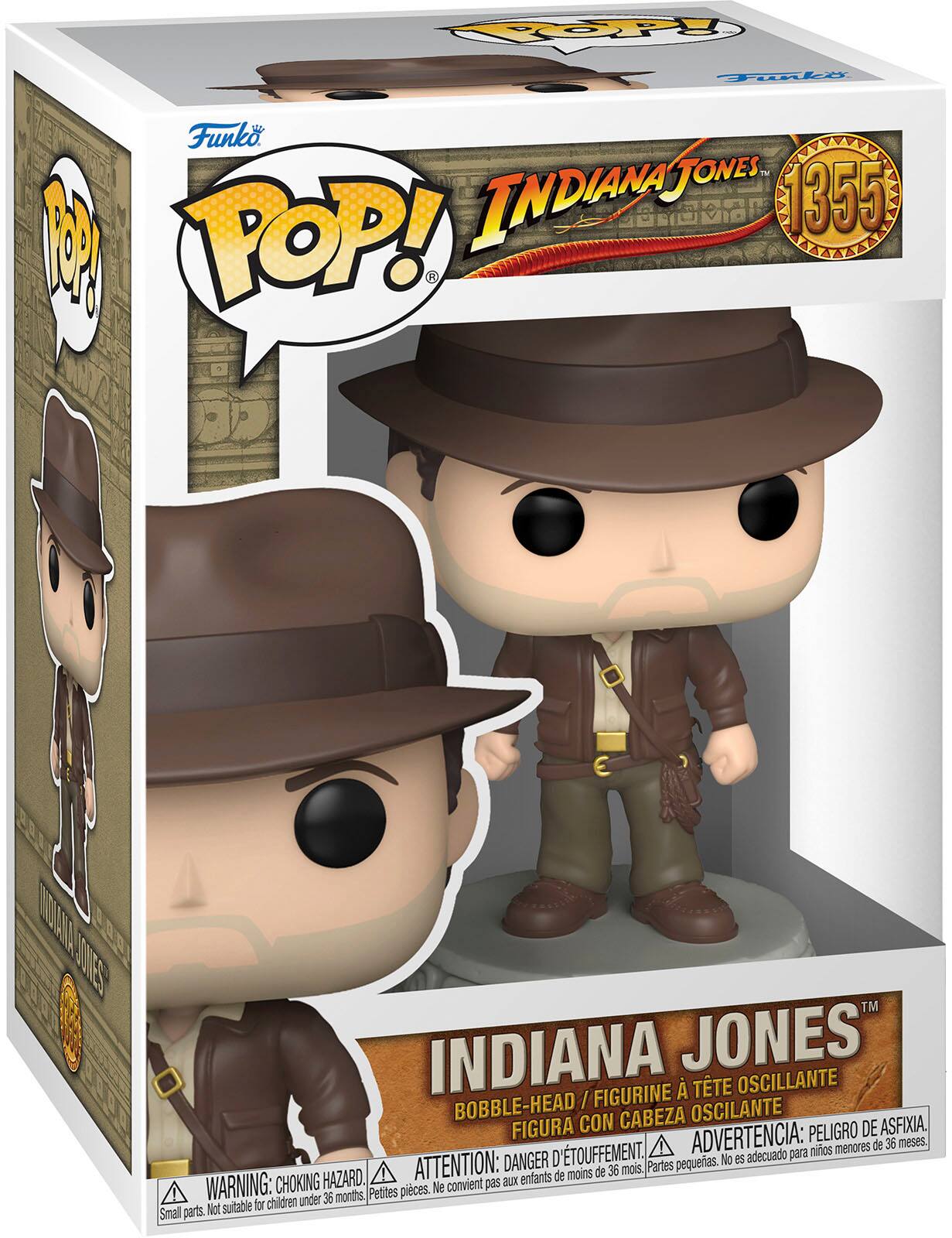 Angle. Funko - POP! Movies: Raiders of the Lost Ark - Indiana Jones with Jacket.