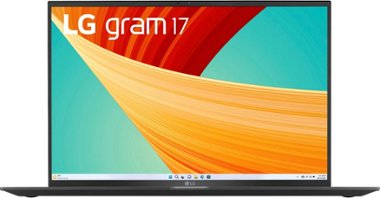 LG - gram 17” Laptop - Intel Evo Platform 13th Gen Intel Core i7 with 16GB RAM - 1TB NVMe SSD - Black - Front_Zoom
