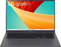 LG gram 17” Laptop - Intel Evo Platform 13th Gen Intel Core i7 with 32GB RAM - 2TB NVMe SSD - Charcoal Gray - Front_Zoom