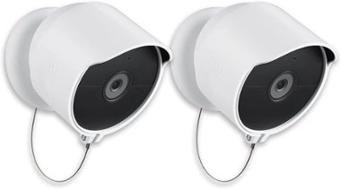 Wasserstein - Anti-theft Mount for Google Nest Cam Battery (2-pack, camera not included) - White - Front_Zoom