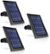 Front. Wasserstein - Solar Panels for Ring Spotlight Camera Battery and Ring Stick Up Camera Battery (3-Pack) - Black.