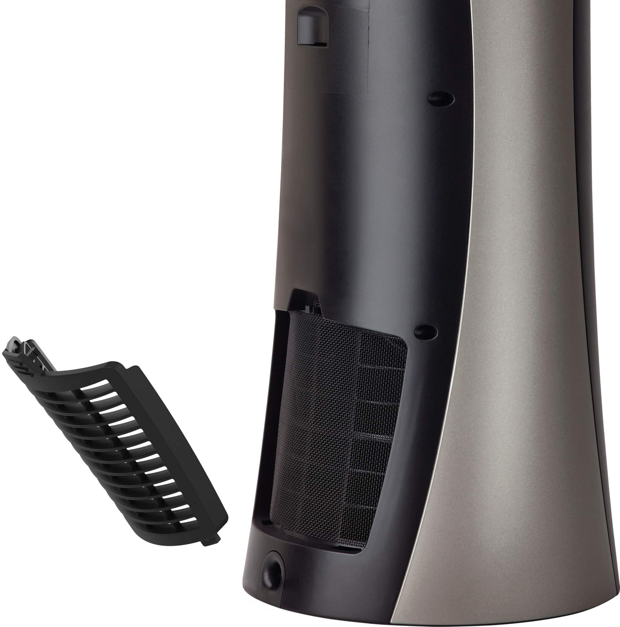 Alt View 13. Lasko - 1500-Watt Full-Circle Warmth Ceramic Tower Space Heater with Remote Control - Black.