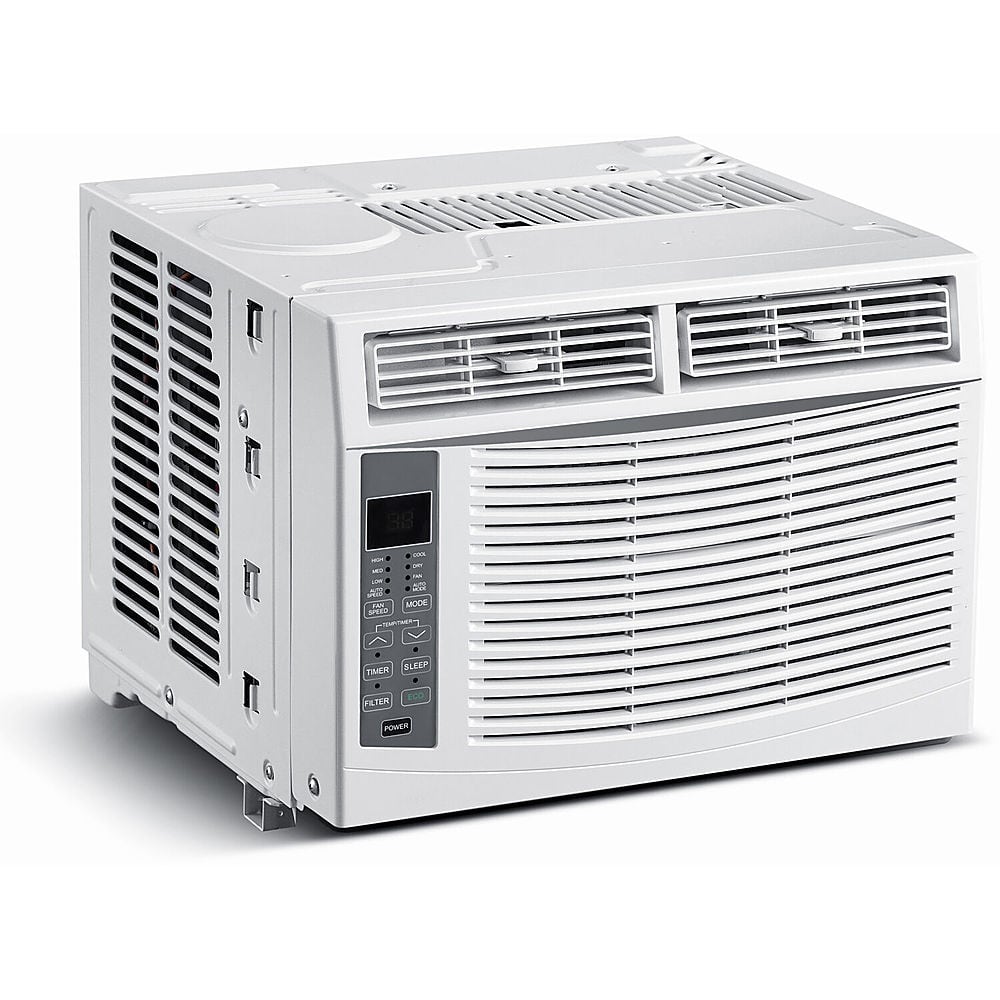 Left View: Arctic Wind - 250 Sq. Ft. 6,000 BTU Window Air Conditioner - White