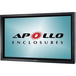 Apollo Enclosures - Direct Sun Outdoor TV Enclosure for 60" to 65" slimline TVs - Black - Left_Zoom
