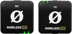 Front. RØDE - WIRELESS ME Ultra-Compact Wireless Microphone System - Black.