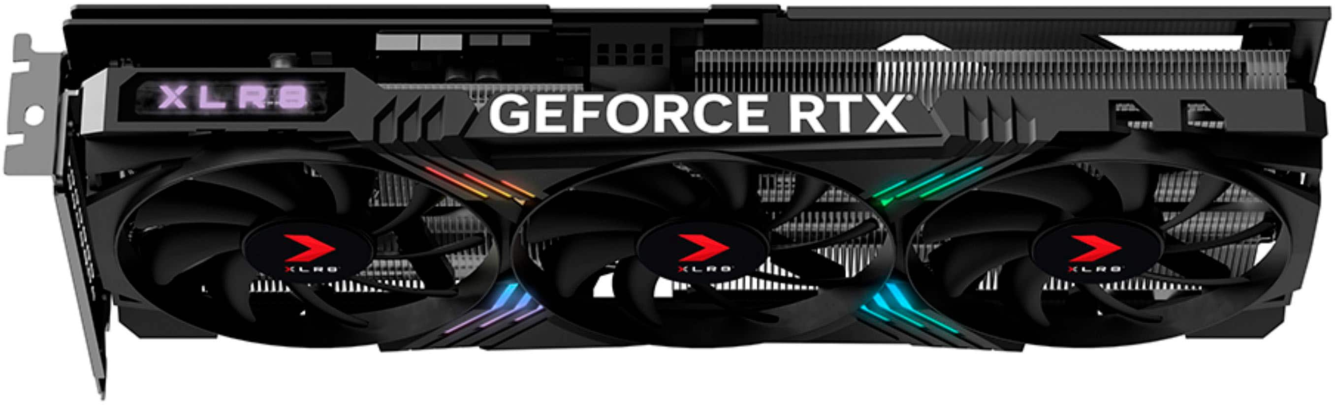 Alt View 14. PNY - NVIDIA GeForce RTX 4070 12GB GDDR6X PCI Express 4.0 Graphics Card with Triple Fan and DLSS 3 - Black.