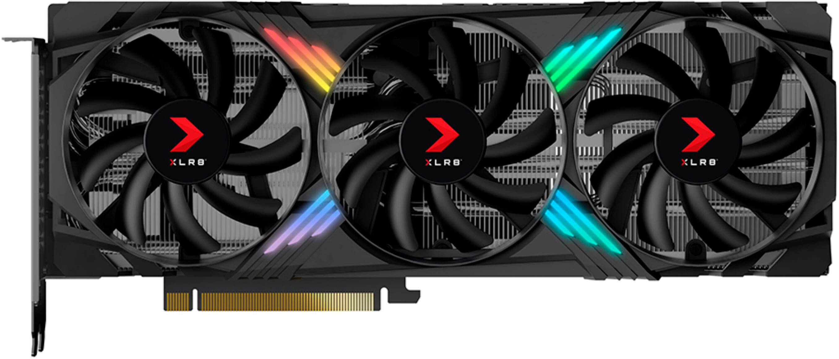 Alt View 1. PNY - NVIDIA GeForce RTX 4070 12GB GDDR6X PCI Express 4.0 Graphics Card with Triple Fan and DLSS 3 - Black.