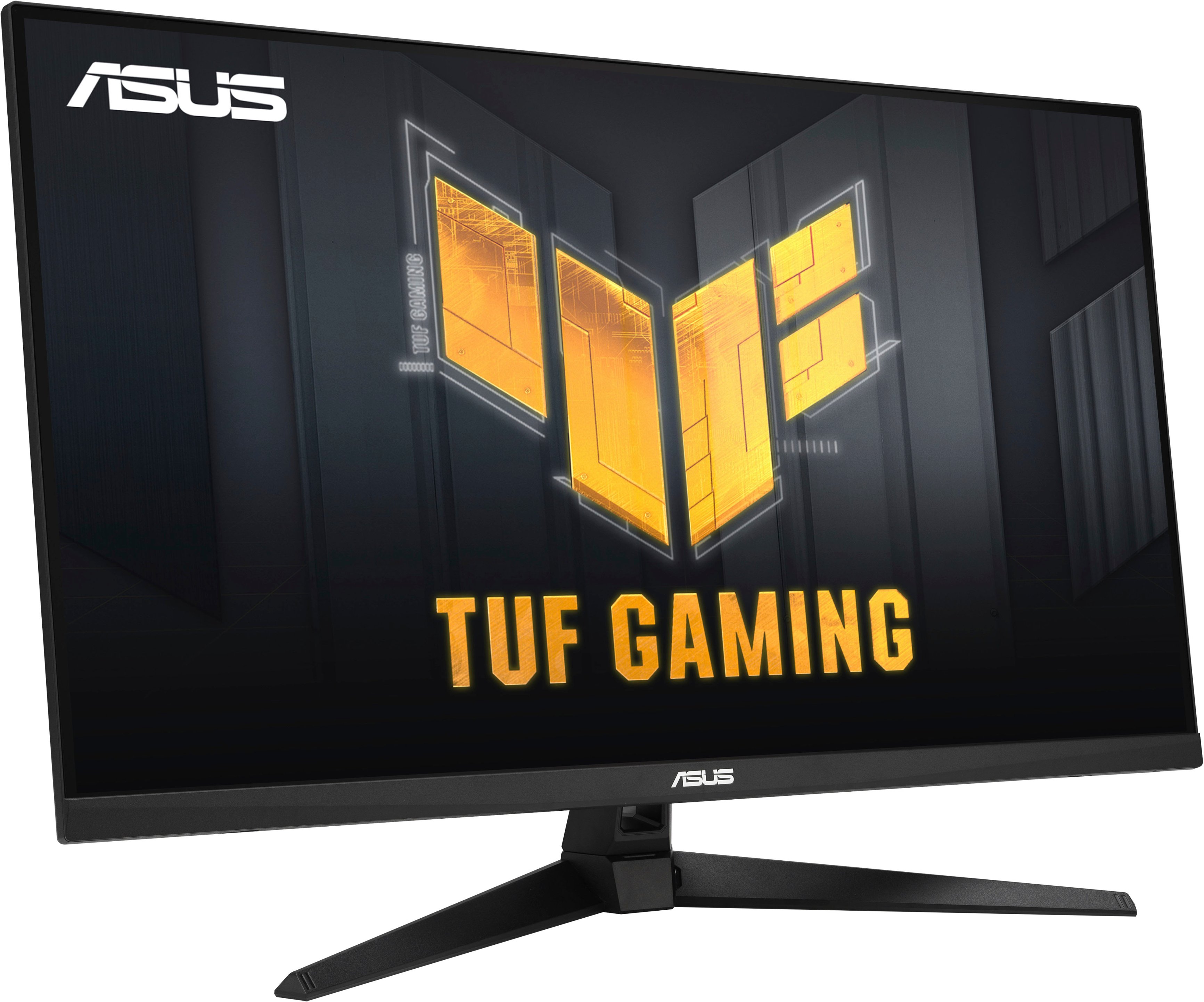 Angle View: ASUS - TUF Gaming 31.5" QHD 170Hz 1ms FreeSync Premium Gaming Monitor with HDR (DisplayPort, HDMI) - Black
