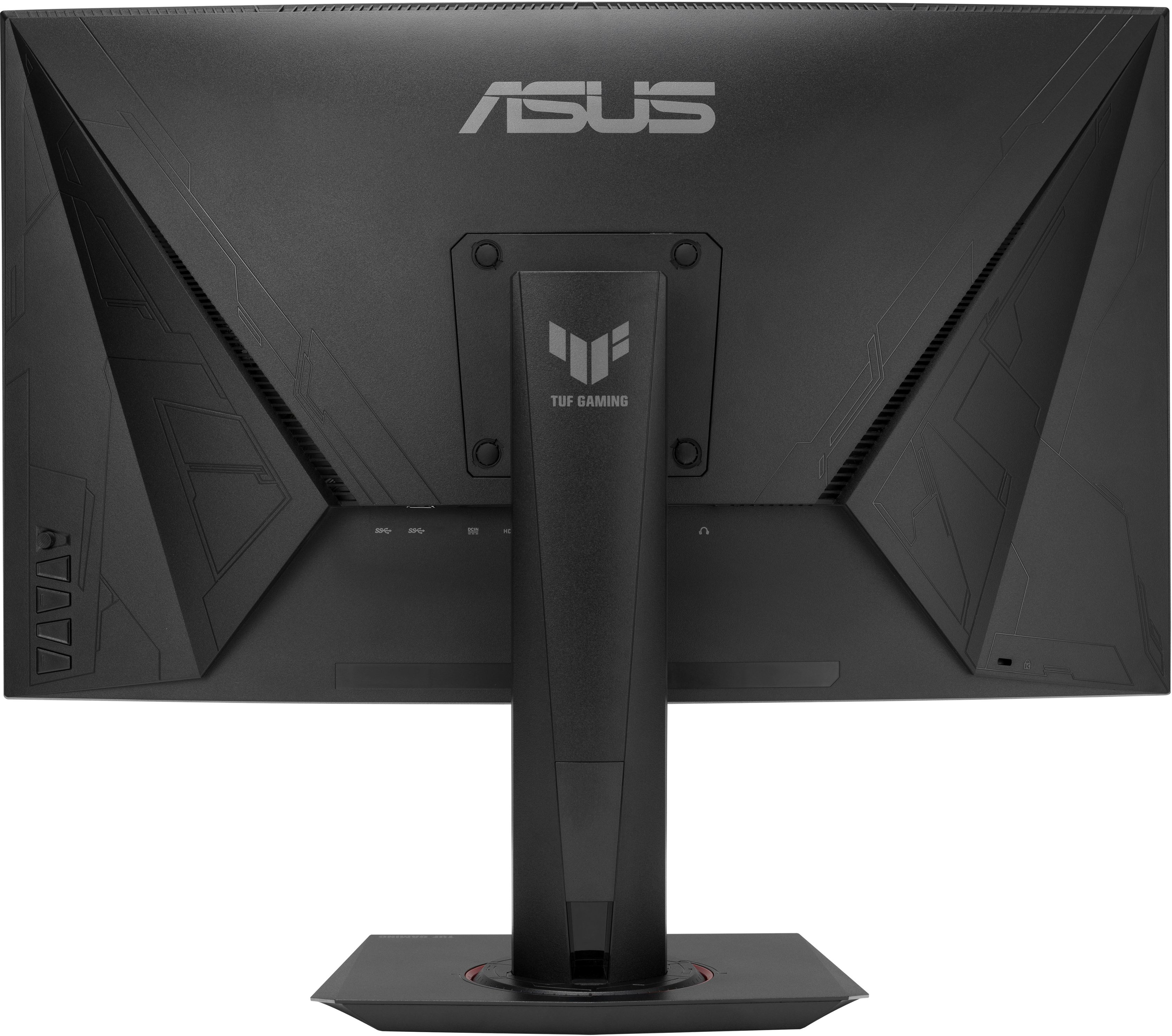 Back View: ASUS - TUF Gaming 27" Curved FHD 240Hz 1ms FreeSync Premium Gaming Monitor w/ HDR and Height Adjust (DisplayPort, HDMI) - Black