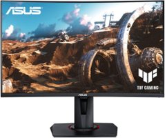 ASUS - TUF Gaming 27" Curved FHD 240Hz 1ms FreeSync Premium Gaming Monitor w/ HDR and Height Adjust (DisplayPort, HDMI) - Black - Front_Zoom