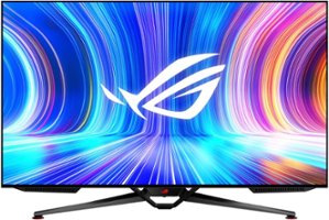 ASUS - ROG Swift 41.5" OLED 4K G-SYNC Gaming Monitor with HDR (DisplayPort, USB, HDMI) - Black - Front_Zoom