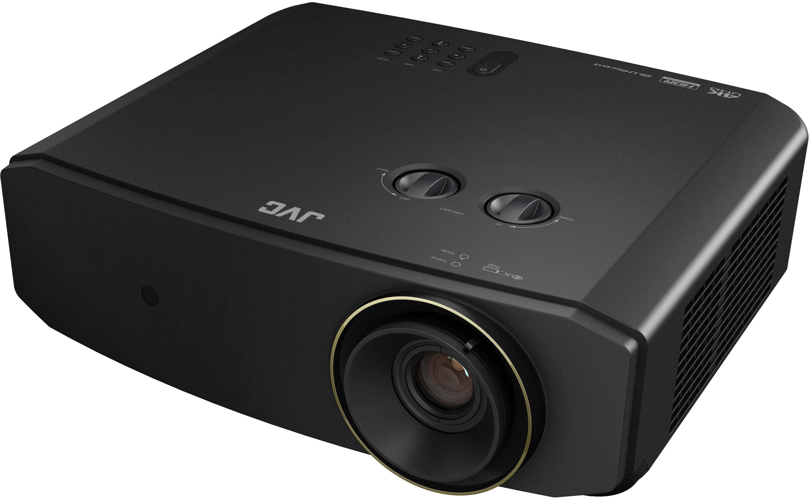 Angle. JVC - JVC LX-NZ30 4K DLP BLUEscent Laser Projector, 3,330 Lumens, 1080p/240Hz, Infinite to 1 Dynamic Contrast, 2 Year Warranty - Black.