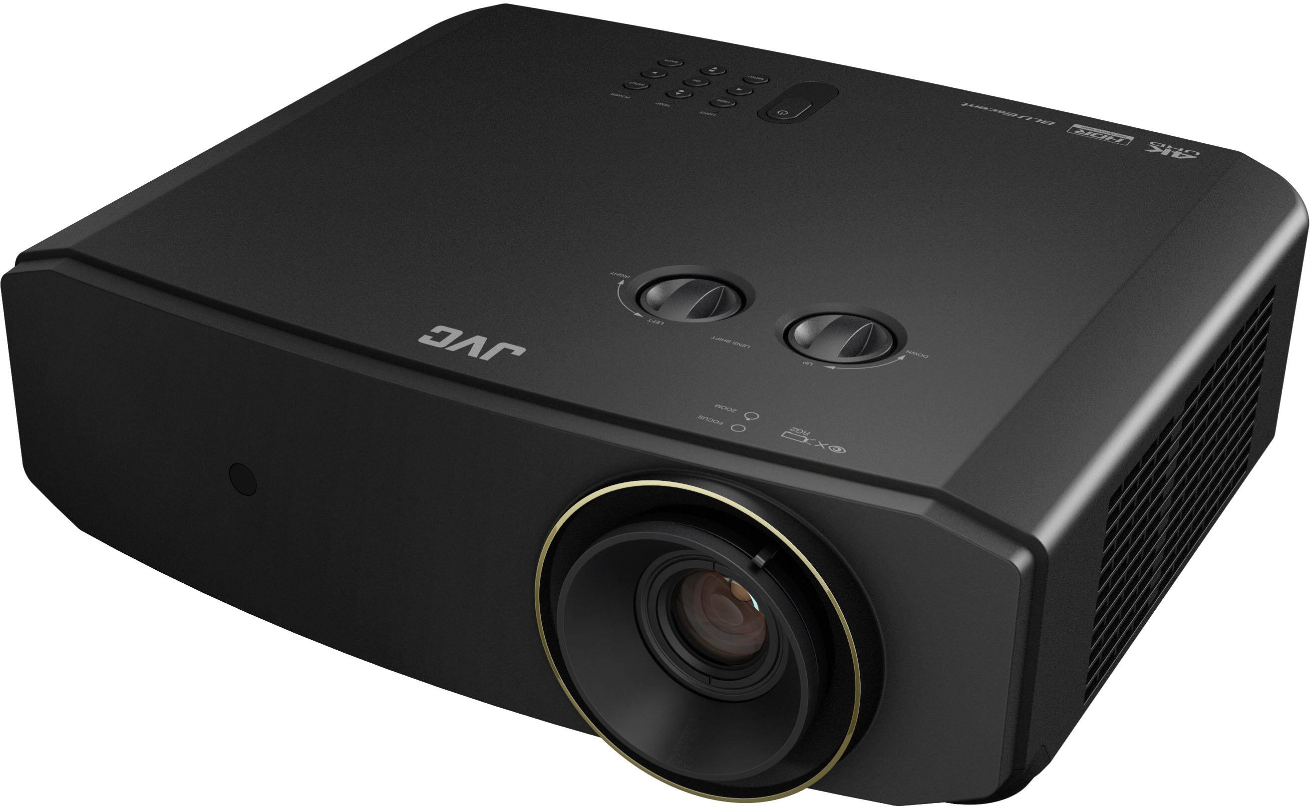Angle. JVC - JVC LX-NZ30 4K DLP BLUEscent Laser Projector, 3,330 Lumens, 1080p/240Hz, Infinite to 1 Dynamic Contrast, 2 Year Warranty - Black.