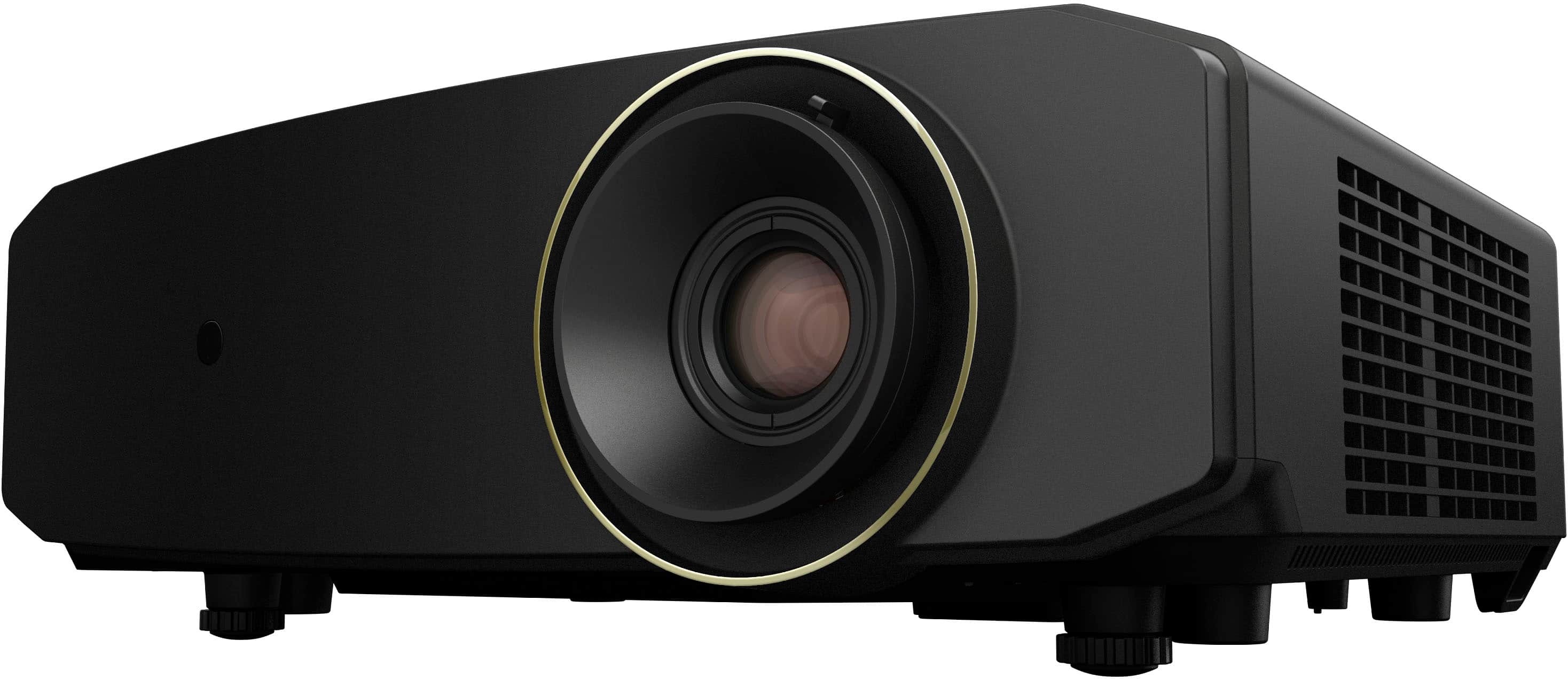 Left. JVC - JVC LX-NZ30 4K DLP BLUEscent Laser Projector, 3,330 Lumens, 1080p/240Hz, Infinite to 1 Dynamic Contrast, 2 Year Warranty - Black.