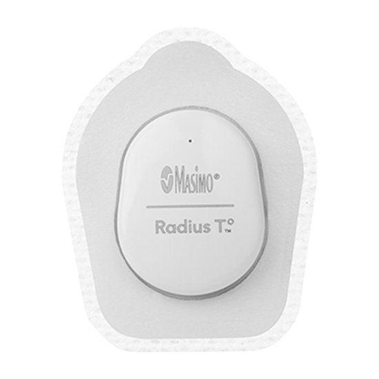 Front. Masimo - Radius T Digital Smart Wearable Thermometer - White.