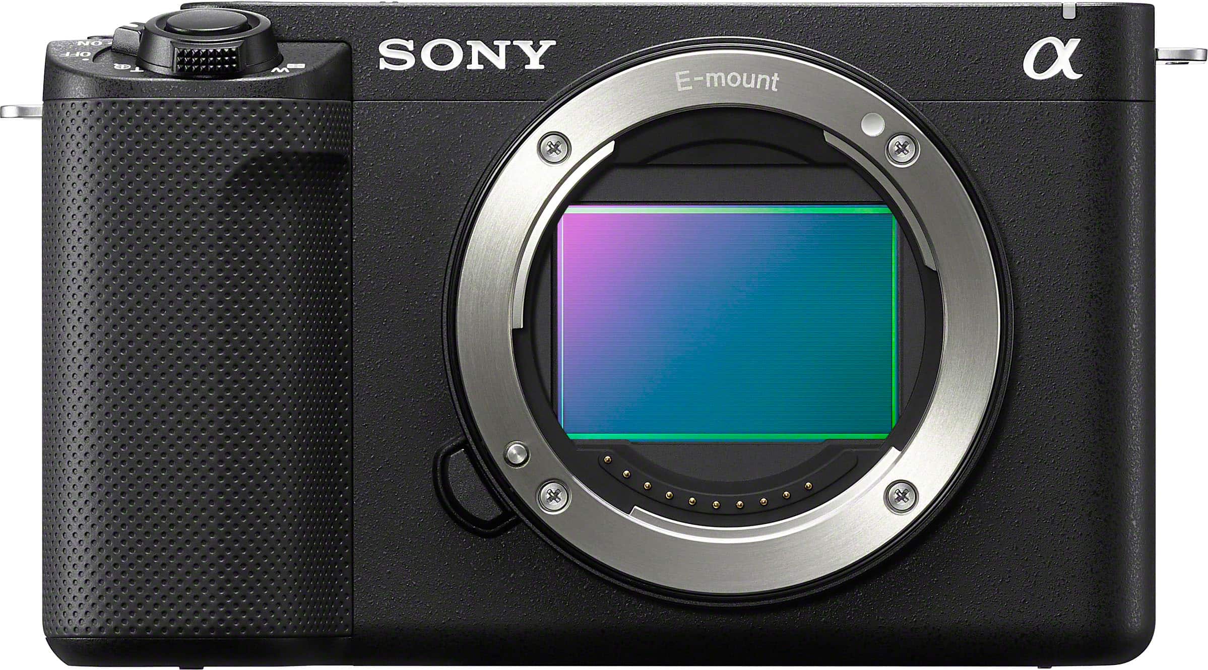 Angle. Sony - Alpha ZV-E1 Full-frame Vlog Mirrorless Lens Camera (Body Only) - Black.
