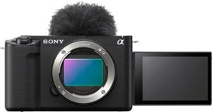 Sony - Alpha ZV-E1 Full-frame Vlog Mirrorless Lens Camera (Body Only) - Black - Front_Zoom