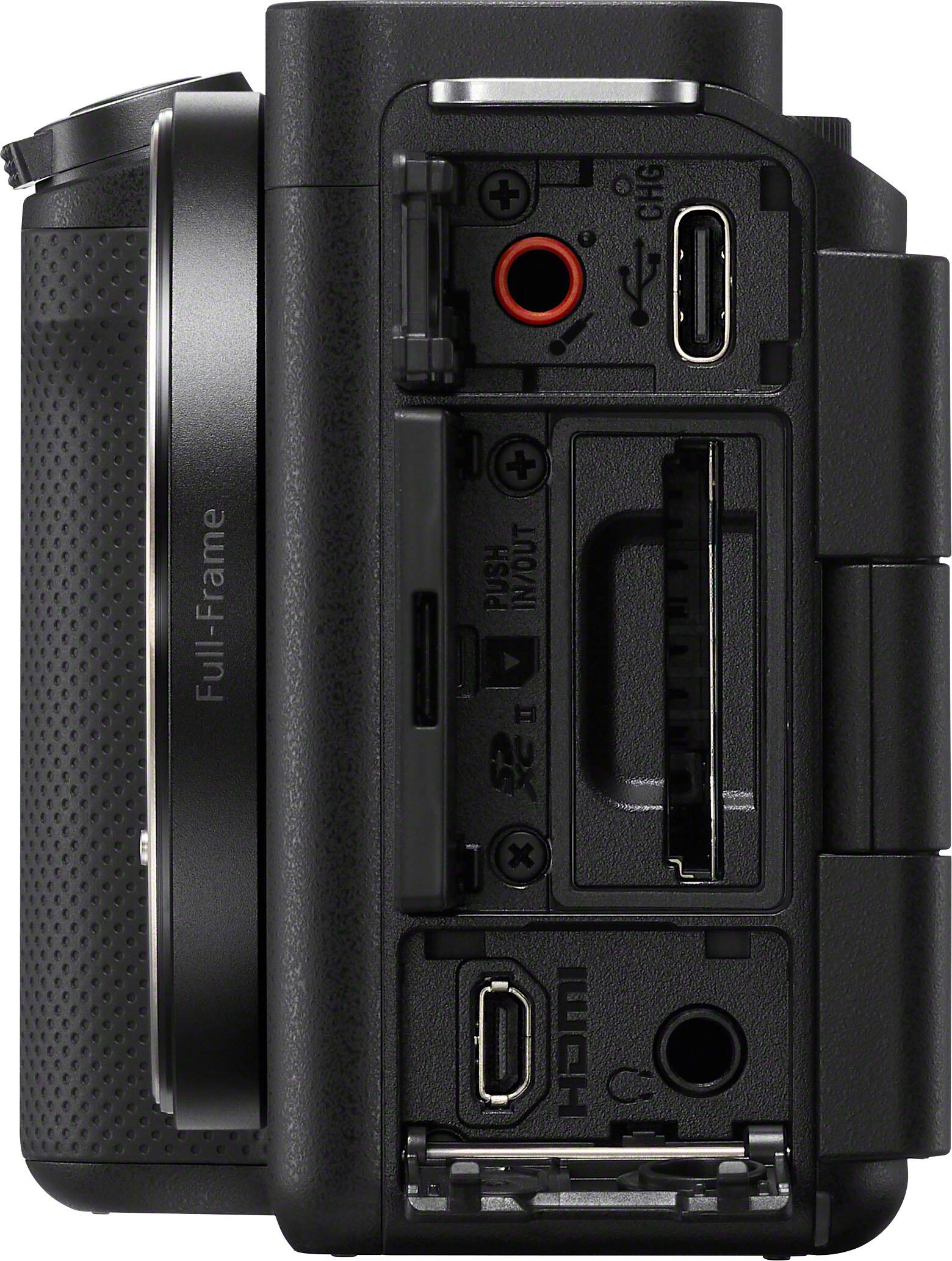 Alt View 2. Sony - Alpha ZV-E1 Full-frame Vlog Mirrorless Lens Camera (Body Only) - Black.