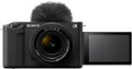 Front. Sony - Alpha ZV-E1 Full-frame Vlog Mirrorless Lens Camera Kit with 28-60mm Lens - Black.