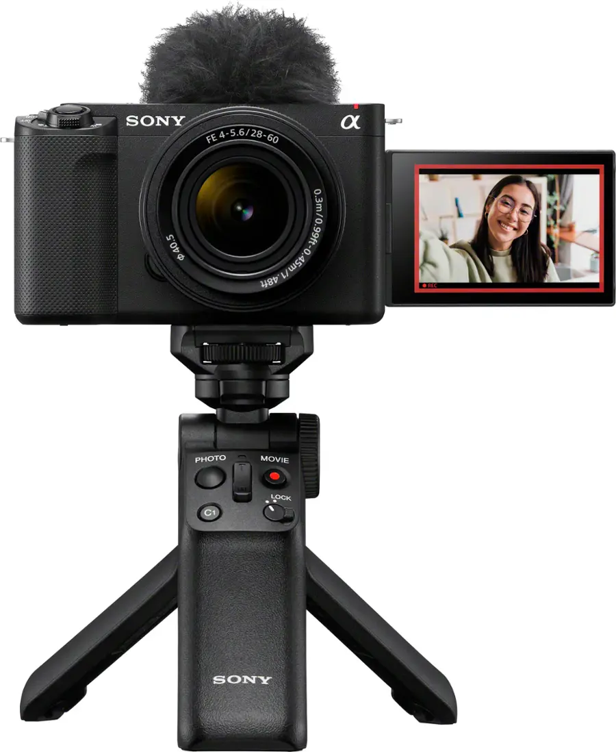 Alt View 12. Sony - Alpha ZV-E1 Full-frame Vlog Mirrorless Lens Camera Kit with 28-60mm Lens - Black.