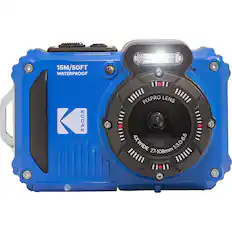 Front. Kodak - PIXPRO WPZ2 16.0-Megapixel Waterproof Compact Camera - Electric Blue.
