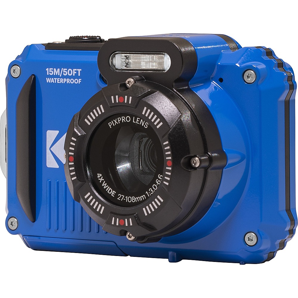 Kodak PIXPRO FZ55 Digital Camera (Blue) + Tripod + Case - 64GB Kit 