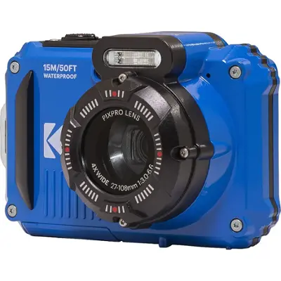 Kodak - PIXPRO WPZ2 16.0-Megapixel Waterproof Compact Camera - Electric Blue