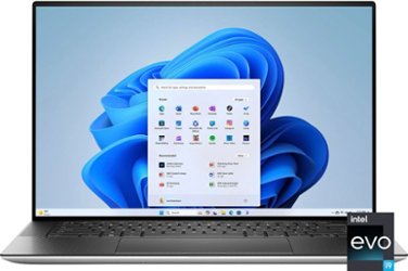 Dell - XPS 15 15.6" 3.5K OLED Touch-Screen Laptop - 13th Gen Intel Evo i9 - 32GB Memory - NVIDIA GeForce RTX 4060 - 1TB SSD - Platinum Silver - Front_Zoom