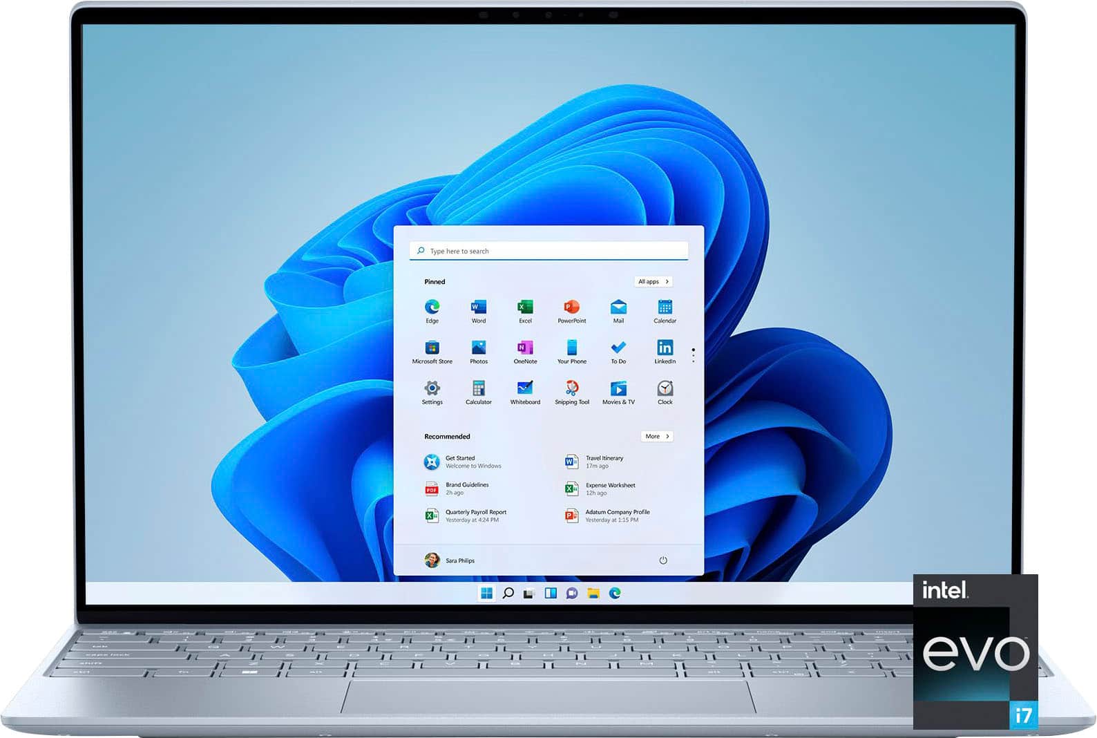 Front. Dell - Dell XPS 13 13.4" FHD+ Laptop - 12th Gen Intel Evo i7 - 32GB Memory - Intel Iris Xe Graphics - 1TB SSD - Sky.