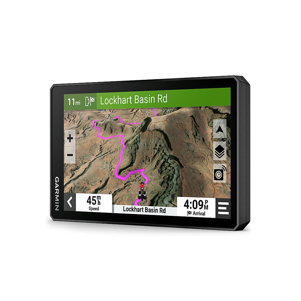 Left. Garmin - Zumo XT2 6" GPS with Built-In Bluetooth and Map Updates - Black.