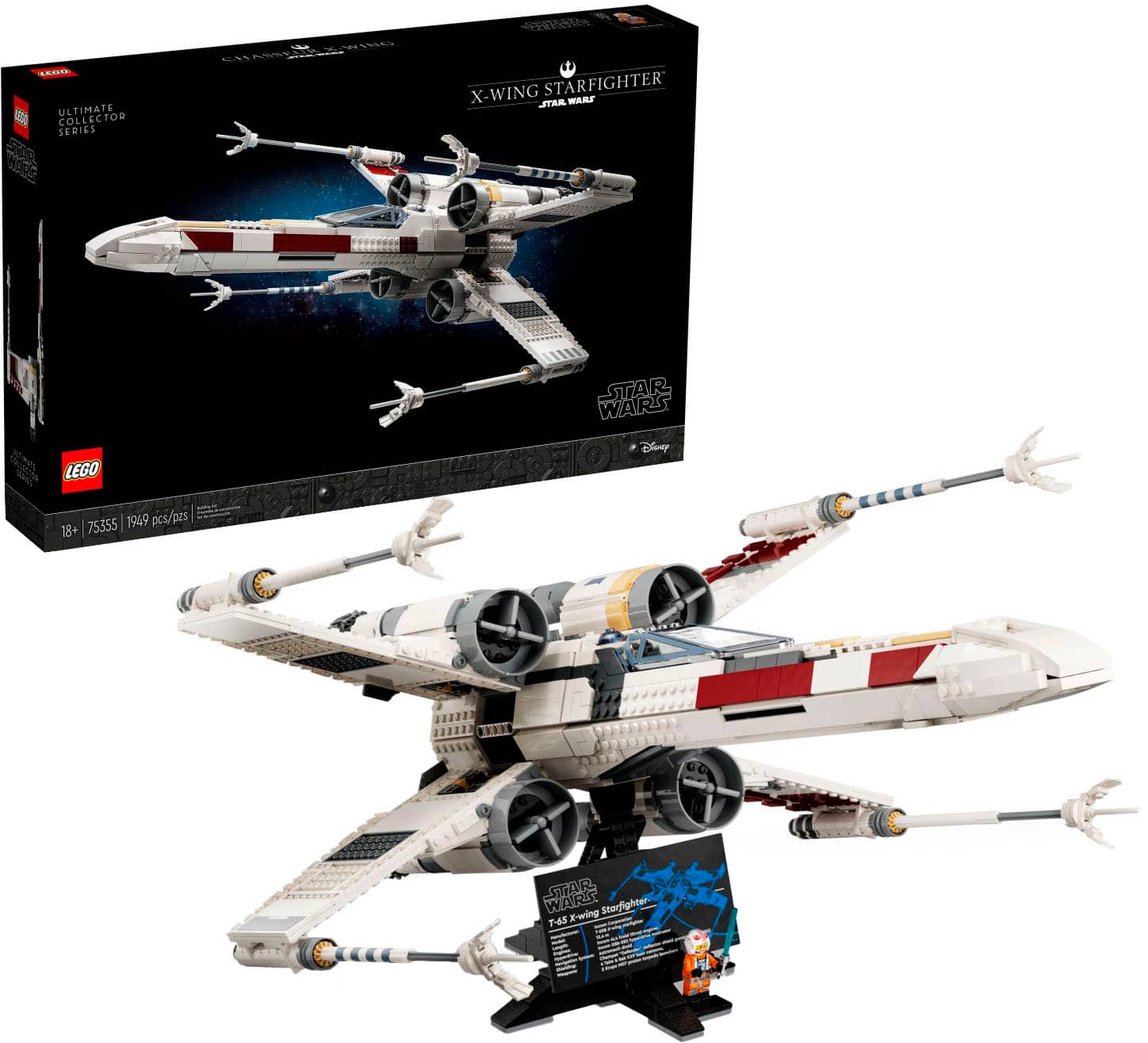 Front. LEGO - Star Wars X-Wing Starfighter 75355.