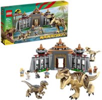 LEGO - Jurassic Park Visitor Center: T. rex & Raptor Attack 76961 - Front_Zoom