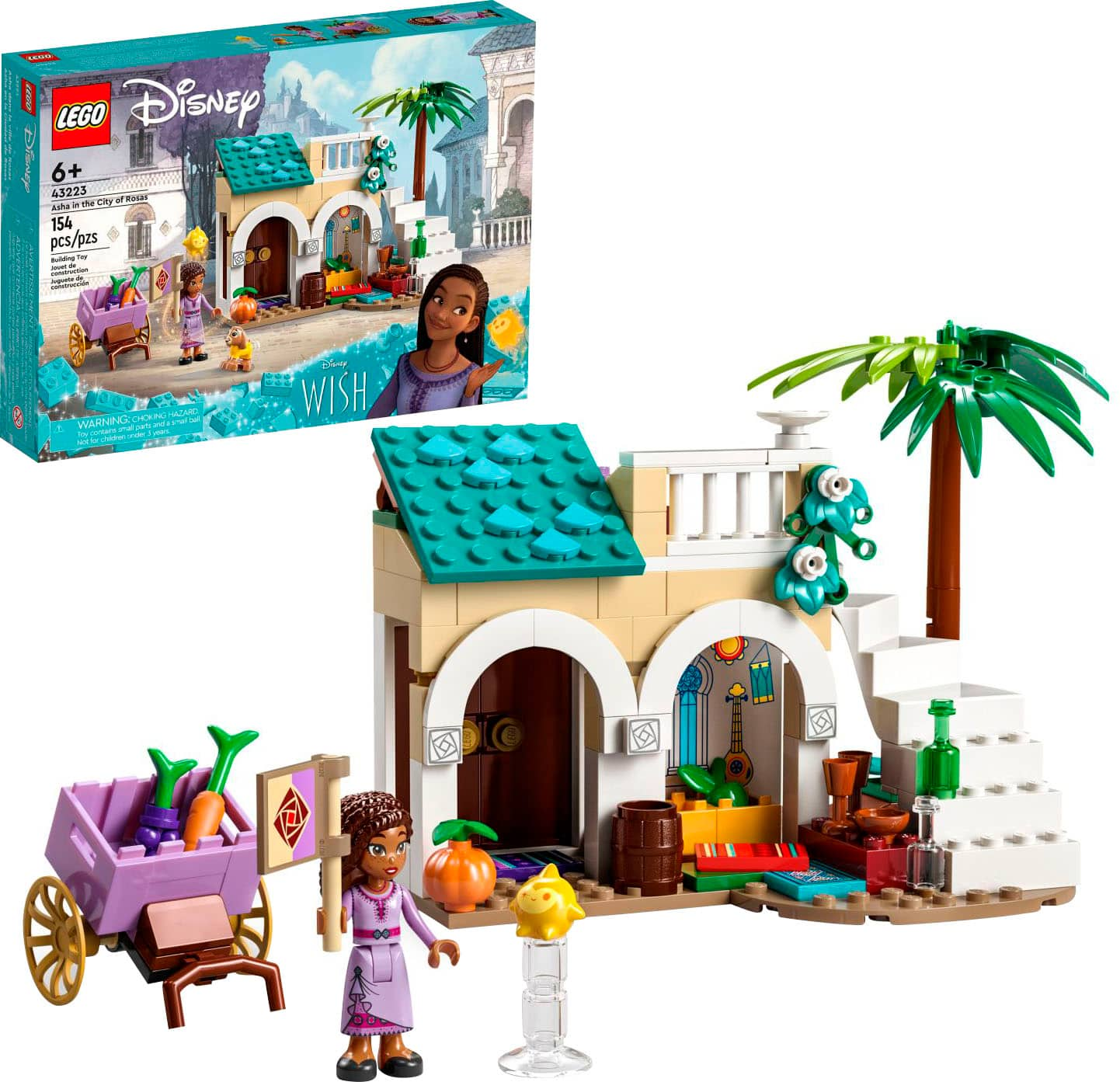 LEGO Disney Asha in the City of Rosas Collectible Disney Toy Set for Kids  43223 6427587 - Best Buy