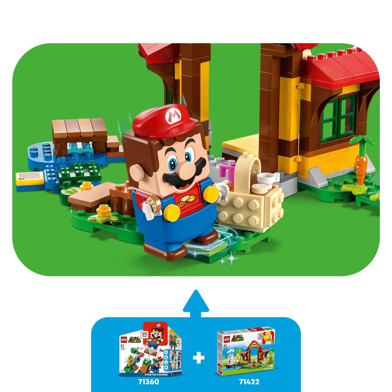 Alt View 11. LEGO - Super Mario Picnic at Mario’s House Expansion Set 71422.