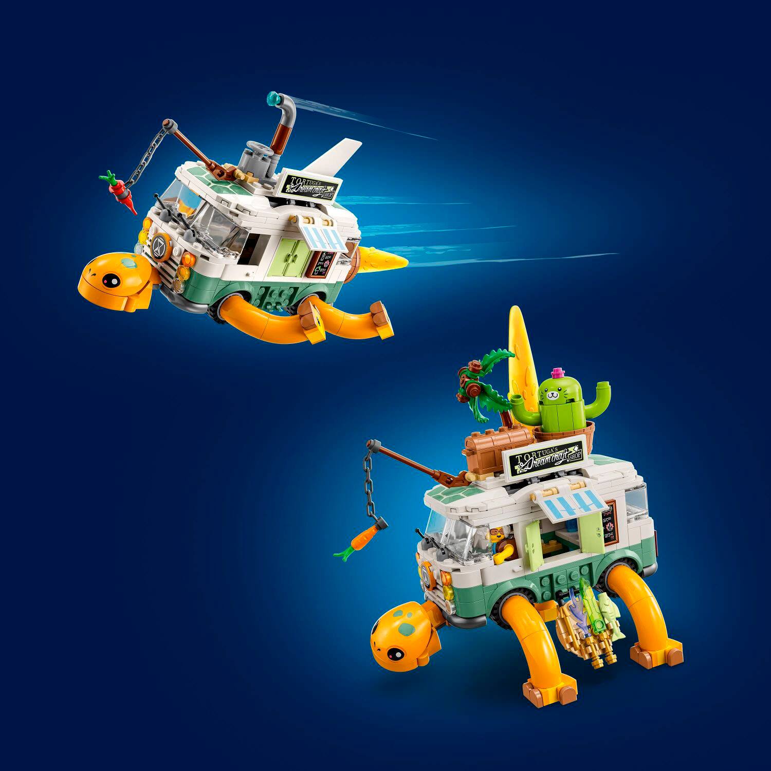 Left. LEGO - DREAMZzz Mrs. Castillo’s Turtle Van 2-in-1 Building Toy 71456.