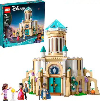 Front. LEGO - Disney King Magnifico’s Castle Building Toy Set 43224.