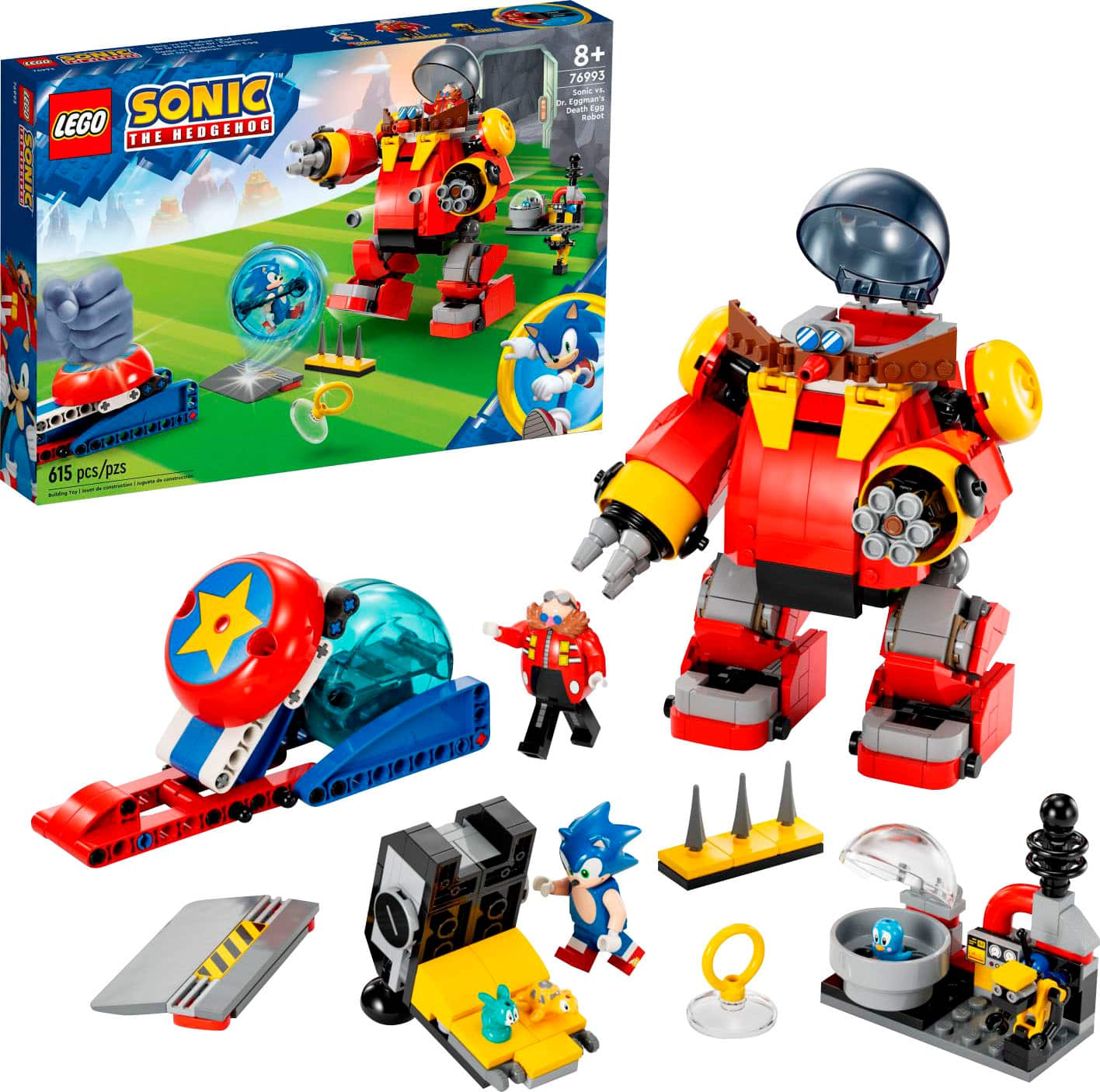 Lego 76993 Sonic The Hedgehog Sonic vs. Dr. Eggman's Death Egg Robot