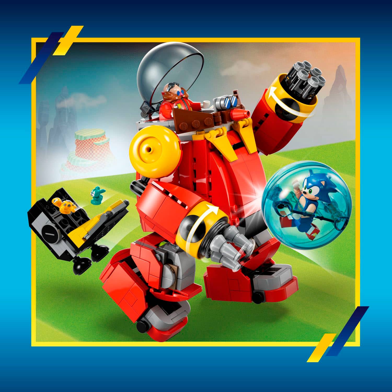 Alt View 11. LEGO - Sonic the Hedgehog Sonic vs. Dr. Eggman’s Death Egg Robot Toy for Gamers 76993.