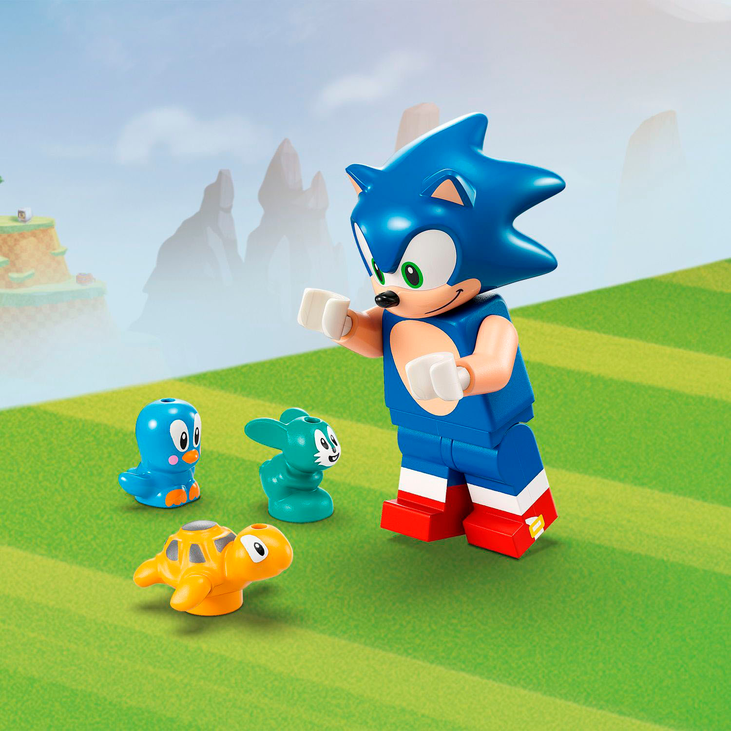 LEGO Sonic the Hedgehog Sonic vs. Dr. Eggman's Death Egg Robot Toy, sonic  lego 