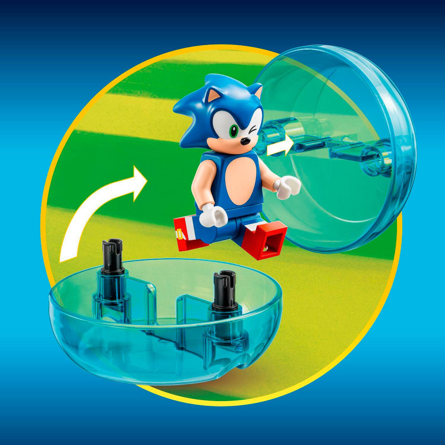 Left. LEGO - Sonic the Hedgehog Sonic vs. Dr. Eggman’s Death Egg Robot Toy for Gamers 76993.