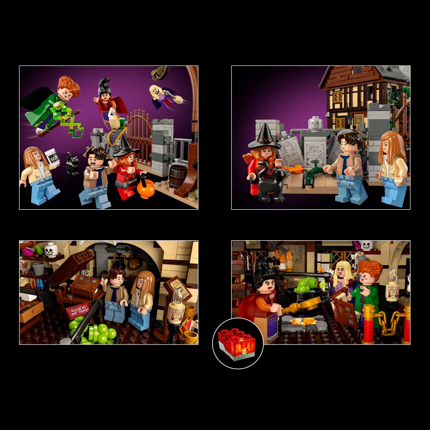 Alt View 13. LEGO - Ideas Disney Hocus Pocus: The Sanderson Sisters' Cottage Building Set, Halloween Gift for Adults 21341.