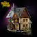 Left. LEGO - Ideas Disney Hocus Pocus: The Sanderson Sisters' Cottage Building Set, Halloween Gift for Adults 21341.