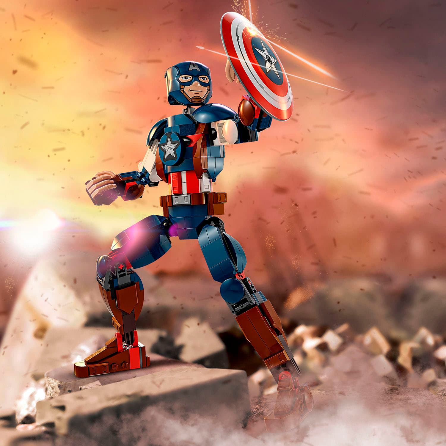 Lego Captain America pack 3D model