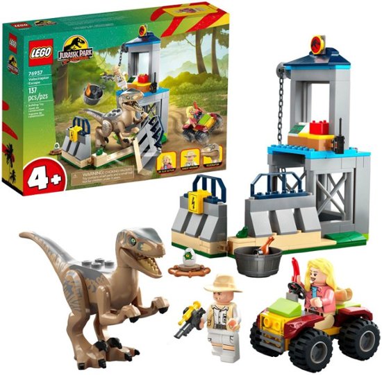 Front. LEGO - Jurassic Park Velociraptor Escape 76957.
