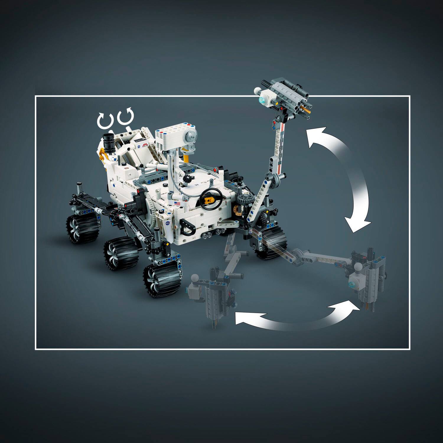 Alt View 12. LEGO - Technic NASA Mars Rover Perseverance 42158.